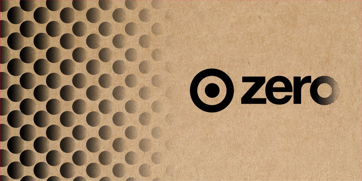 Target Zero logo on kraft paper background.
