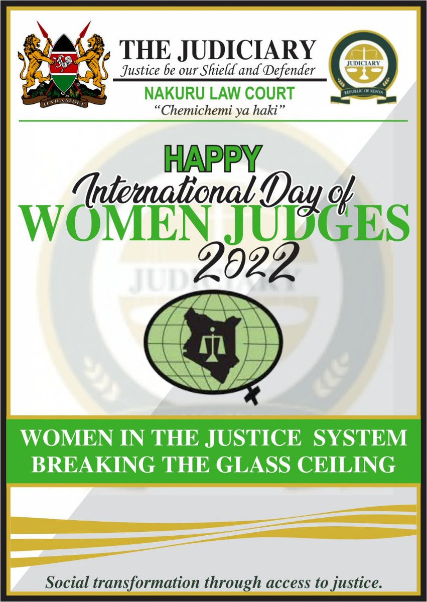 To all Women in Justice System Breaking the Glass Ceiling,

Happy International Day Of Women Judges 2022.