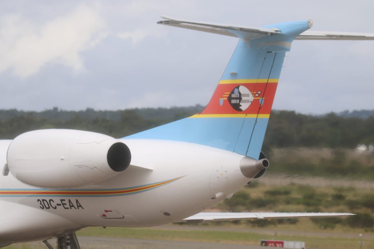 EswatiniGovern1's tweet photo. [PHOTOS]: Government receives the first of two aircraft bought by RENAC to revive the country's national airline. The revival of the national airline is expected to, among other things, create direct &amp; indirect employment opportunities for emaSwati &amp; improve tourism development. https://t.co/FbM8irORKT