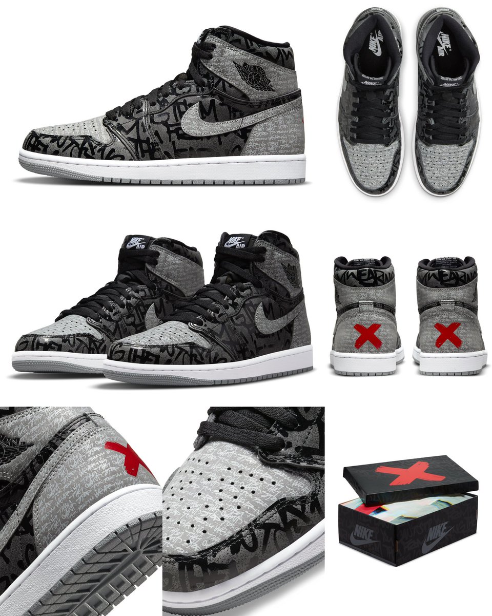 zSneakerHeadz's tweet photo. 2022 #Rebellionaire Air Jordan 1 High OG official images! 📰
(they fixed the color of the ❌) https://t.co/Y17H1CEfAM