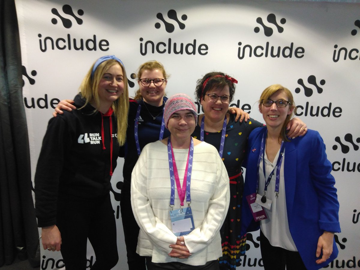 HayleyJarvis7's tweet photo. Great session today with the Team #mentalhealthpanel @includesummit #includesummit @_runthejules @ncdeanACT @howard_tess a pleasure to share the stage with you all discussing identity, kindness and embedding mental health for @MindCharity ❤️ https://t.co/R6Zvg4x4i2