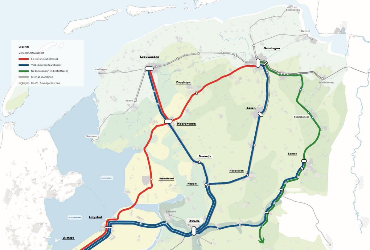 D66Fryslan's tweet photo. Veel aandacht voor onderzoek #Lelylijn. Wat er echt in te lezen valt? 

💸De treinverbinding is rendabel
🚄 Nieuwe verbindingen tussen Noordelijke steden
🇪🇺 De kansen richting Duitsland verdienen meer onderzoek

Noorden verdient #Lelylijn en #Nedersaksenlijn, zonder wisselgeld! https://t.co/CI530WXSEe