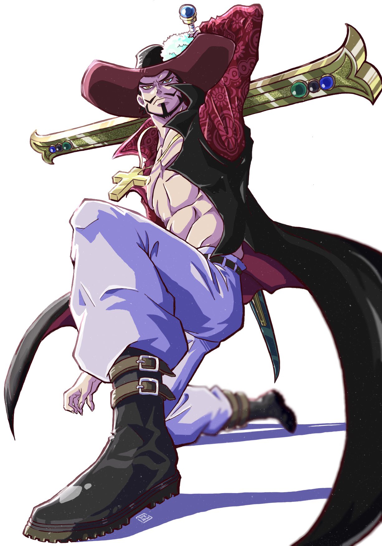 تويتر ひとみん على تويتر 今日は鷹の目さんの誕生日らしいので急いで描きました One Pieceはミホーク推しです T Co Pxrqlbc4fr