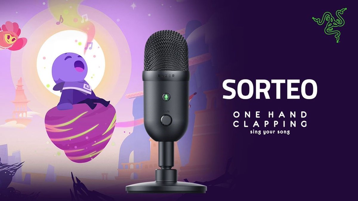 Nuevo #sorteo💚 
Os presentamos #OneHandClapping de los estudios <a href="/handy_games/">HandyGames | Play Maneater! BITE NOW!</a> y <a href="/baddreamgames/">Bad Dream Games</a>, un juego de plataformas en el que tienes que cantar para resolver acertijos! 🎶🎤

¡Dale RT a esta publicación para ganar 5 claves de Steam y 1 Seiren V2 X! 🐍 válido hasta el 13.03.22