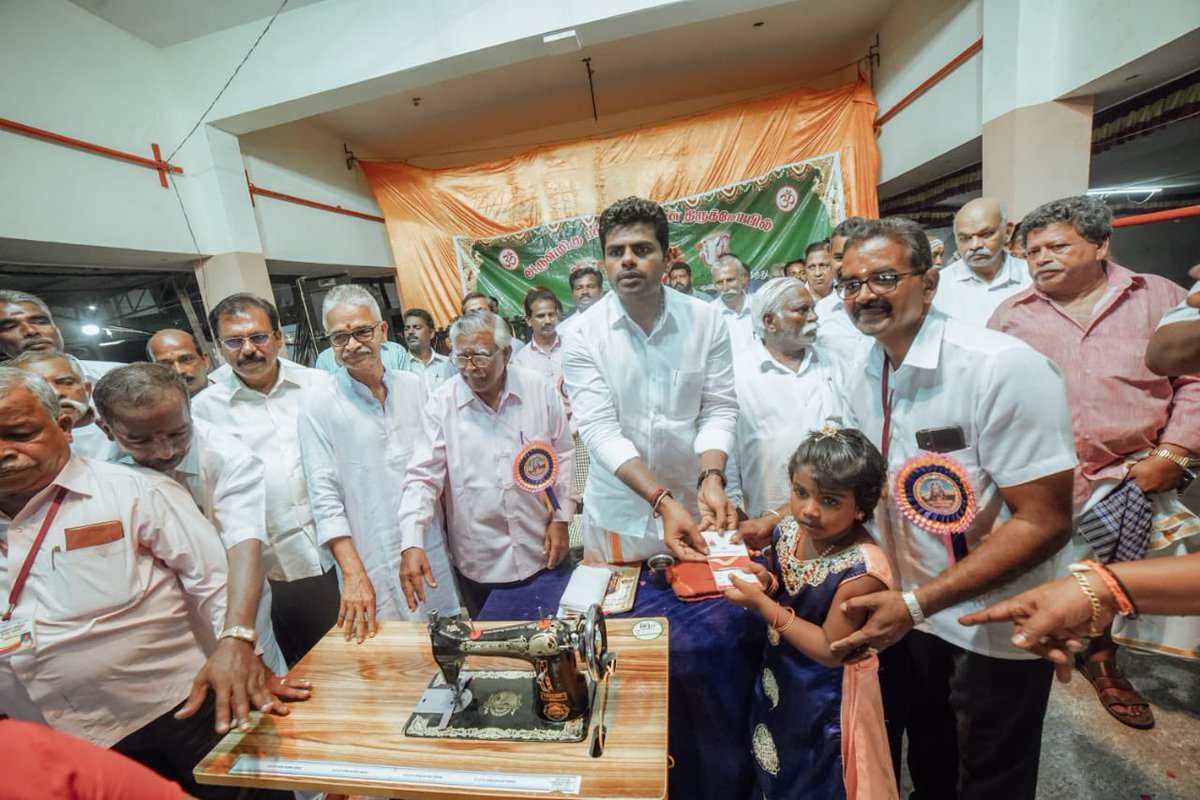 annamalai_k's tweet photo. We are seeing the very popular &amp; impactful scheme of our Hon PM Shri @narendramodi avl - Sukanya Samriddhi Scheme - being gifted by people nowadays

In Kanyakumari, Mandiakadu Temple function yday, the organizers had gifted this life changing scheme to many young girl children. https://t.co/4OgDZpUfDj