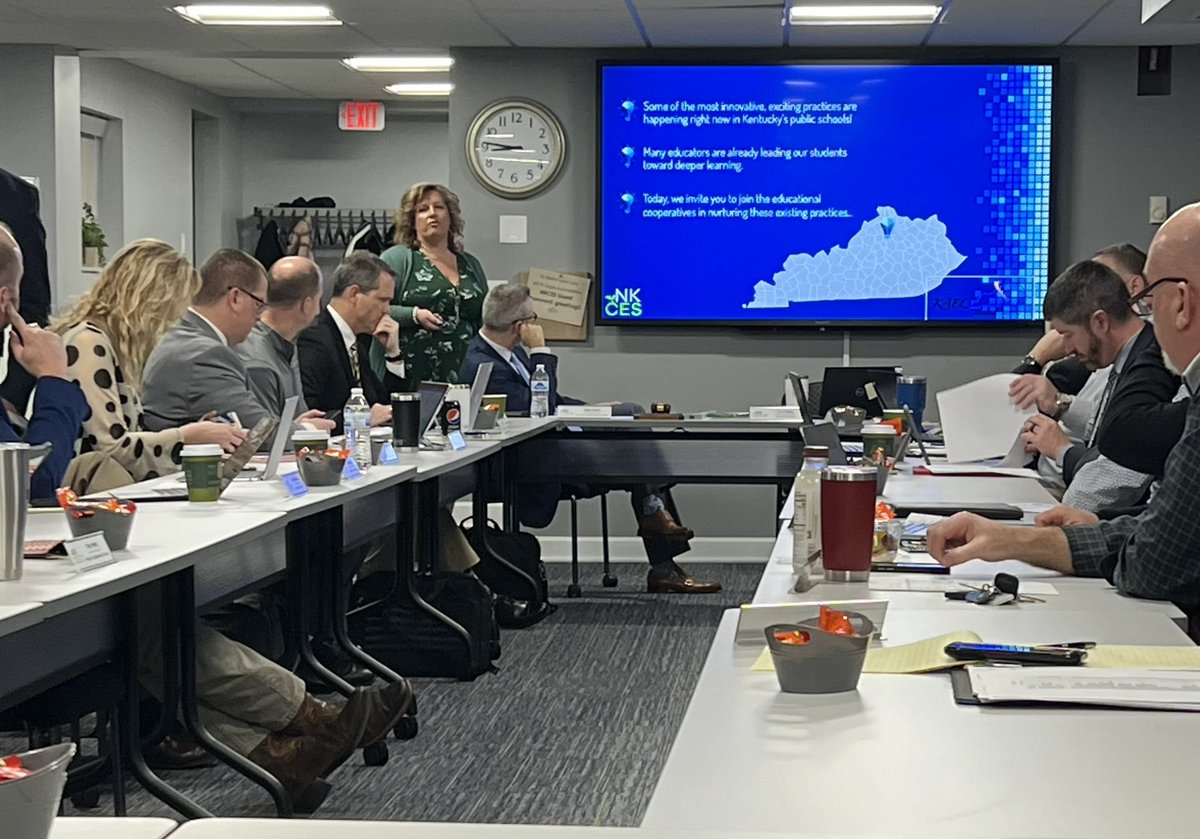Stop #1 today meeting with NKY School Superintendents and their discussions on deeper learning.