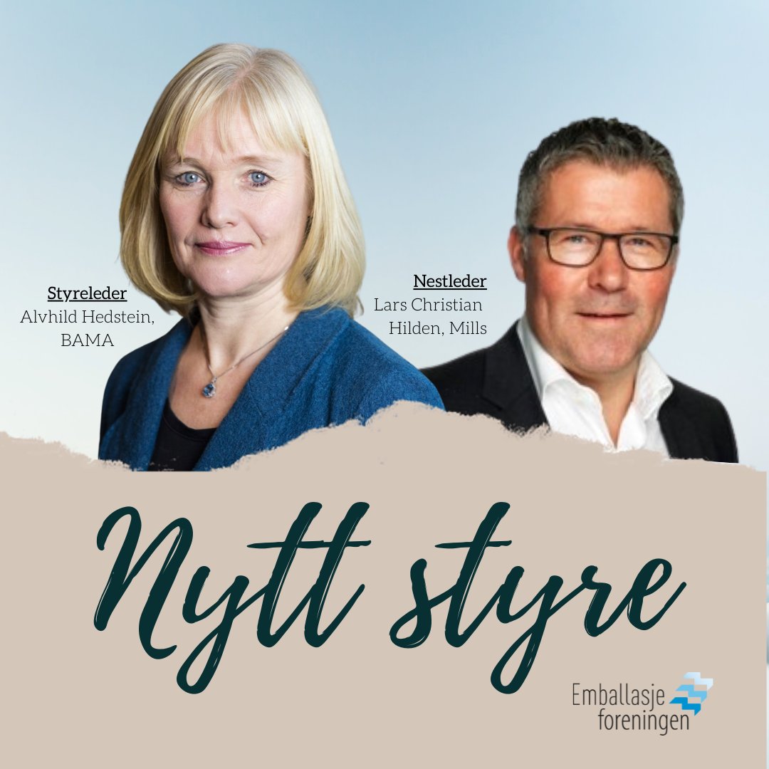 Emballasjeforeningen (@emballere) on Twitter photo Generalforsamlingen har talt.🙋♀️🙋♂️ Det er disse to som skal lede Emballasjeforeningen til nye høyder! Velkommen inni styret, <a href="/alvhildhedstein/">Alvhild Hedstein</a> og Lars Christian Hilden! #styrevalg #nyttstyre Generalforsamlingen har talt.🙋♀️🙋♂️ Det er disse to som skal lede Emballasjeforeningen til nye høyder! Velkommen inni styret, <a href="/alvhildhedstein/">Alvhild Hedstein</a> og Lars Christian Hilden! #styrevalg #nyttstyre