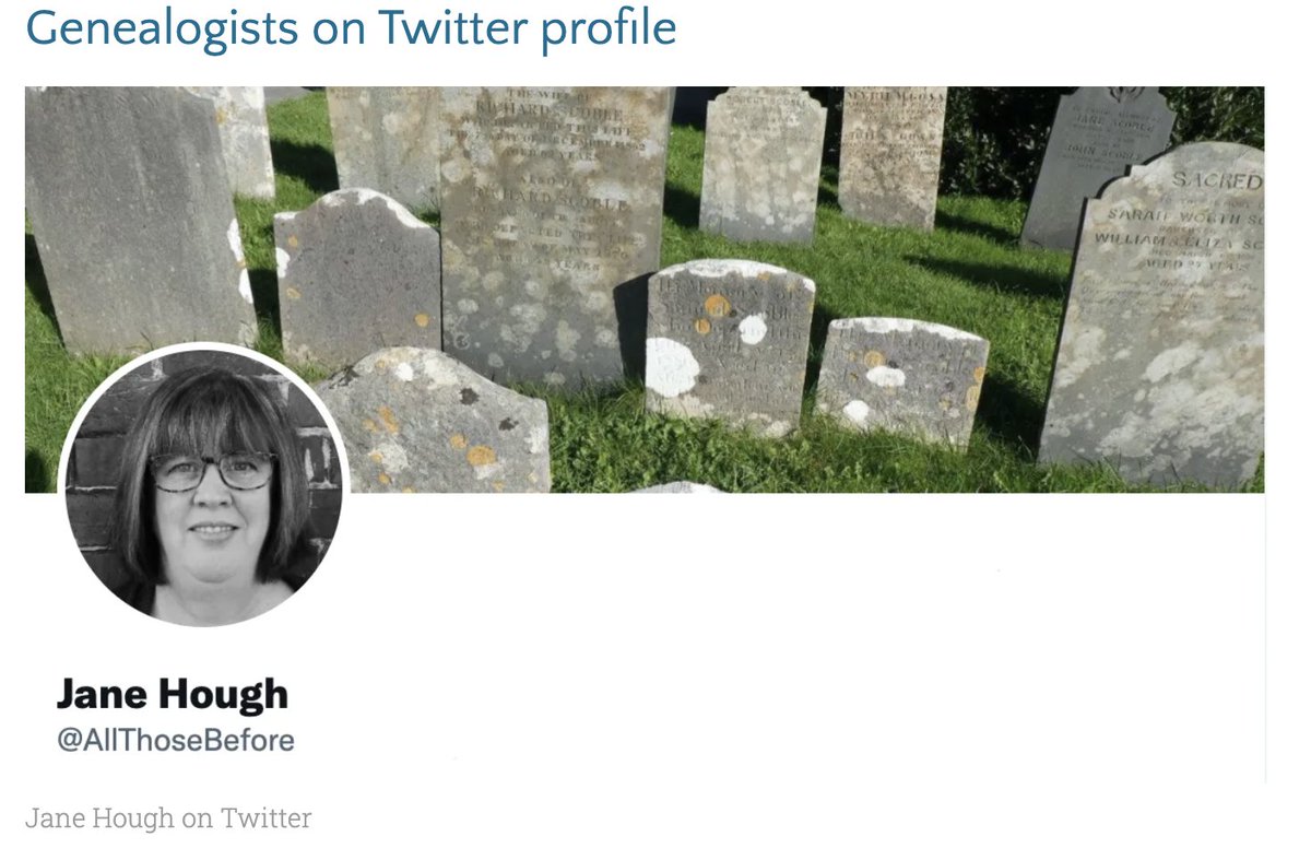 Today's #GenealogistsOnTwitter profile is of Jane Hough <a href="/AllThoseBefore/">Jane Hough 🌳🧬</a>  who describes the Twitter #genealogy  community as "an amazingly friendly, helpful and supportive network of fellow enthusiasts." I agree!Learn more.. cooladventures.com/genealogists-o… #familyhistory