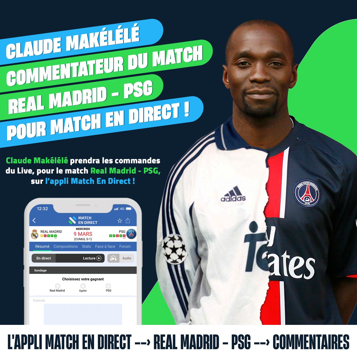 Rendez-vous ce soir sur <a href="/MatchEnDirectFr/">Match en Direct</a> pour le match retour de <a href="/ChampionsLeague/">UEFA Champions League</a> entre le <a href="/realmadrid/">Real Madrid C.F.</a> et <a href="/PSG_inside/">Paris Saint-Germain</a>