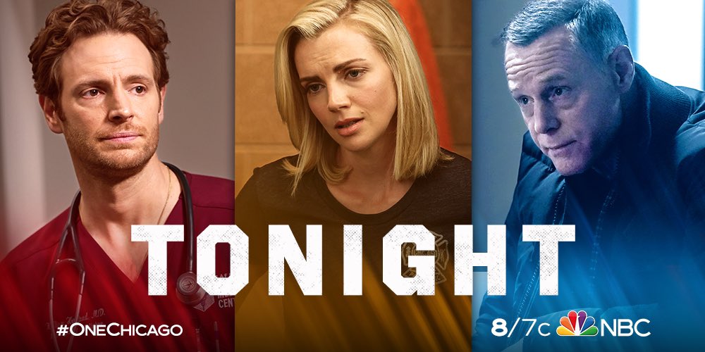 Who’s watching <a href="/NBCOneChicago/">One Chicago</a> tonight? #OneChicago <a href="/jesseleesoffer/">Jesse Lee Soffer</a> <a href="/marinasqu/">Marina Squerciati</a> <a href="/trspiridakos/">Tracy Spiridakos</a> <a href="/LaRoyceHawkins/">LaRoyce Hawkins</a>
