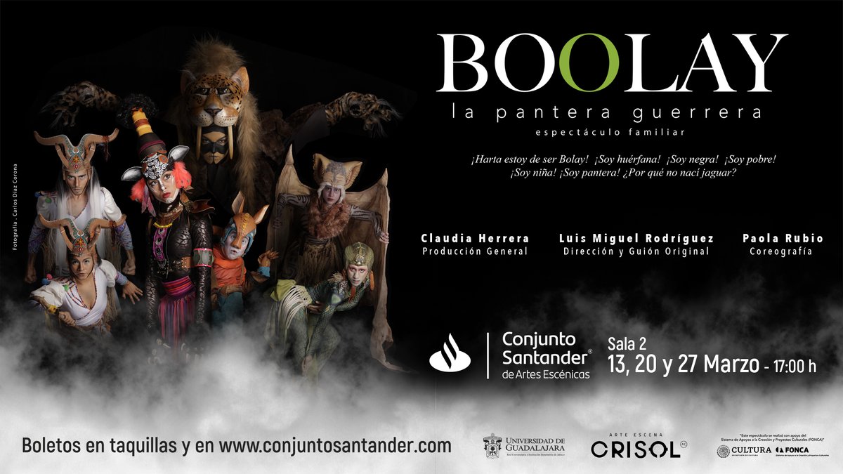 Robotania's tweet photo. Gana tu boleto doble para #Boolay la pantera guerrera en @ConjSantander espectáculo para toda la familia, que rescata los valores y poner sobre la mesa los roles de género. Domingo 13 de marzo 17:00 hrs. Participa:
Dale❤️y RT
Pide tu boleto en un comentario y usa #VoyConRobotania https://t.co/0gSxuKI5To