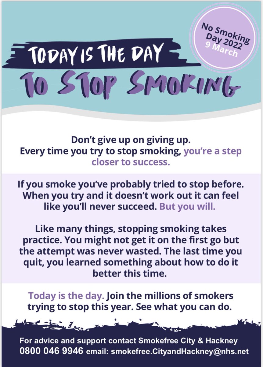 If you’re quitting today don’t stop giving up. The links between smoking and mental health include stress, depression and schizophrenia. Follow @chatworkshackney for more info on #mentalhealthandsmoking #mentalheath #blackhealthUK #blackmentalhealthuk #chatworkshackney