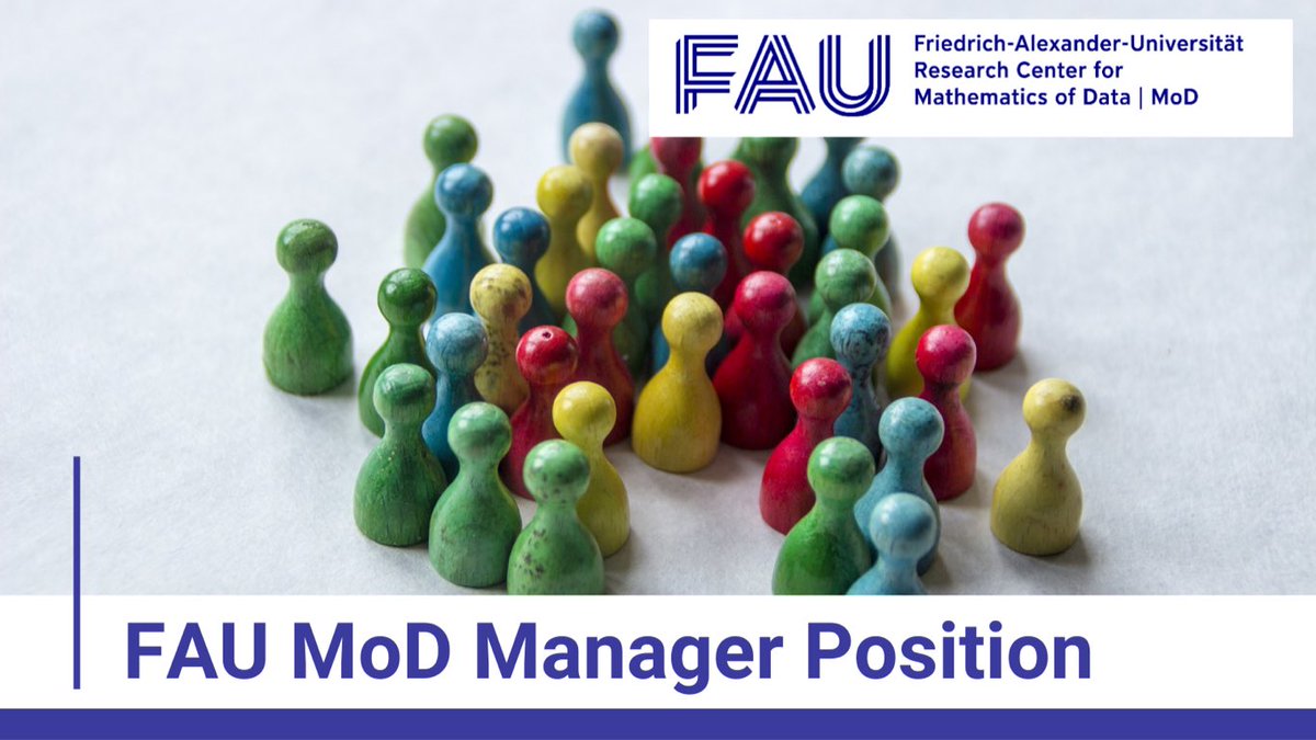 We are #hiring 🎯 Looking for our next Project Manager <a href="/uniFAU_mod/">FAU MoD</a> <a href="/UniFAU/">FAU Erlangen-Nbg</a>
✔️ Organizational thinking
✔️ Team player mentality
✔️ Strong cross-cultural communication skills
✔️ Results orientation and objective fulfillment

DEADLINE ⚠️May 31st, 2022
mod.fau.eu/project-manage…