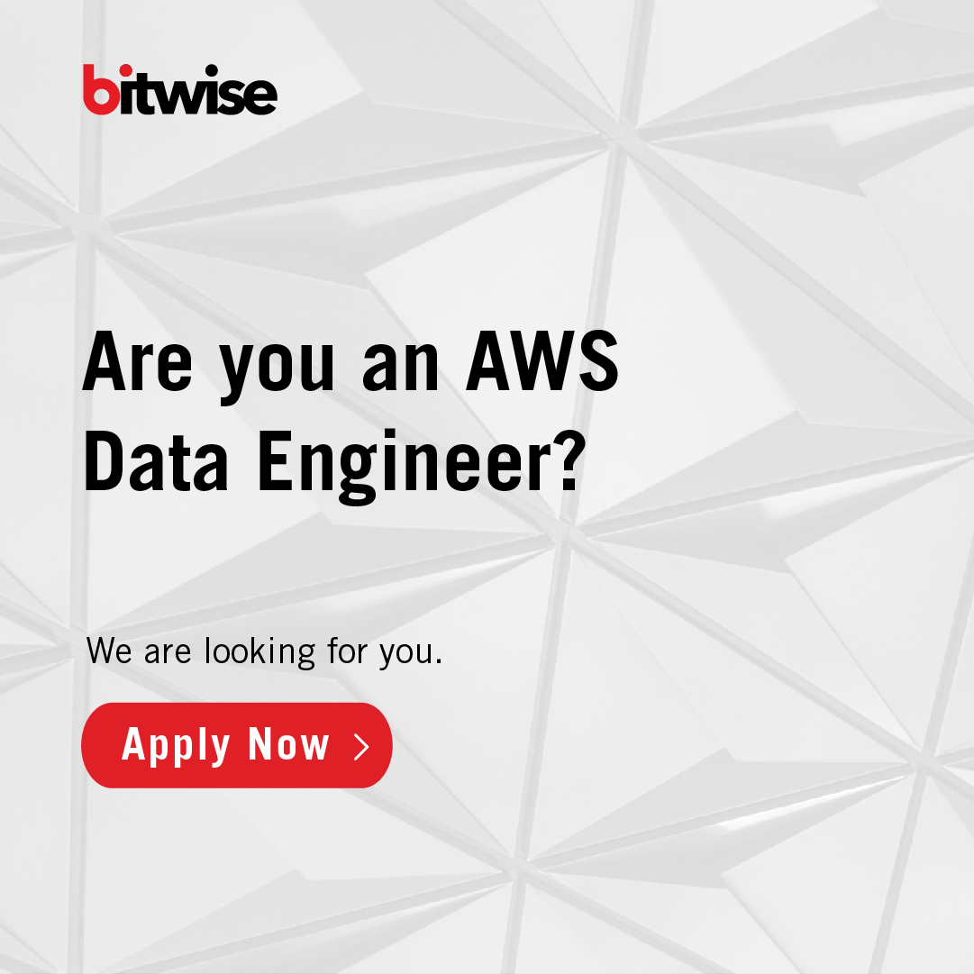Bitwise_Updates's tweet image. Do you have what it takes to join our elite corps of Cloud professionals? We are hiring for multiple positions across the US. Explore all the open positions here: bit.ly/3eXDswT
#AWSDataEngineer #CloudEngineer #WeAreHiring #jobopportunities #Hiring #DataEngineer