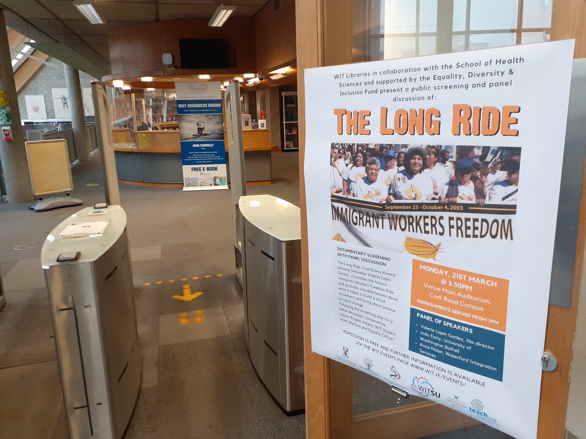 Excited to launch the promotion for our public screening of The Long Ride documentary followed by a panel discussion on Monday 21st March at 3.30pm. Everyone is welcome to attend. #thelongride #Immigration #immigrantworkersrights <a href="/EDI_WIT/">SETU Equality, Diversity & Inclusion Waterford</a> <a href="/waterfordit/">OConnellSchool</a> 
wit.ie/events/all_new…