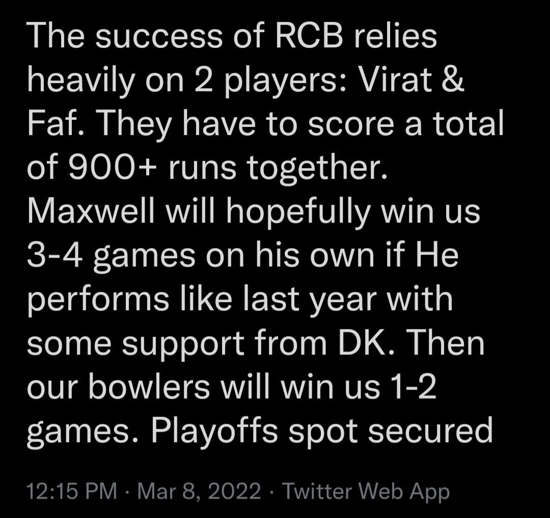 trollmaa's tweet photo. An average RCB fan : https://t.co/TrhOsHl4te