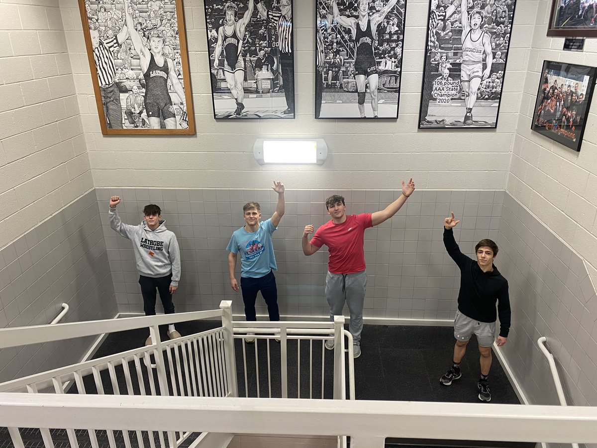 Goodluck to our 4 wrestlers that are heading to states today. They are focused and ready to go! Let’s add more pictures to this wall!