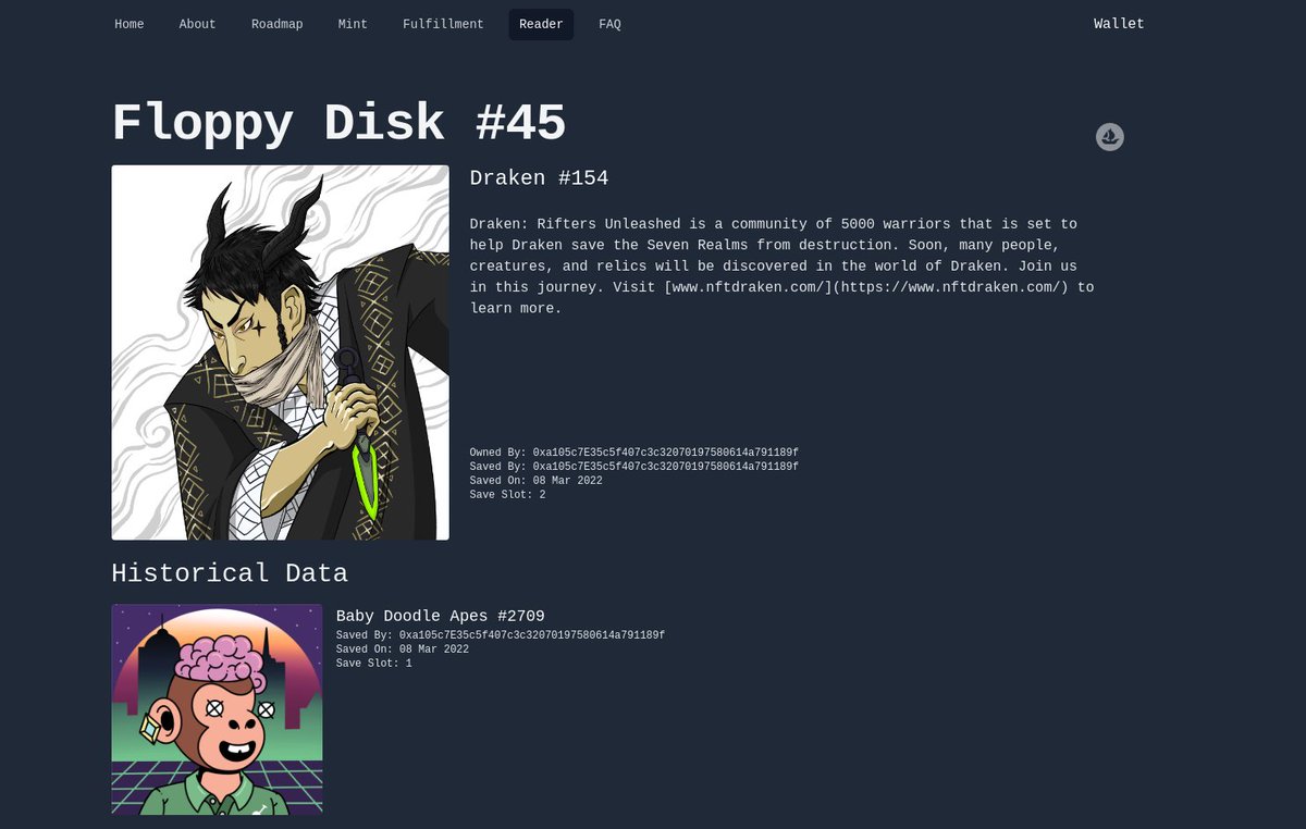 Floppy Disk Maker | MAYC#1644 tweet media