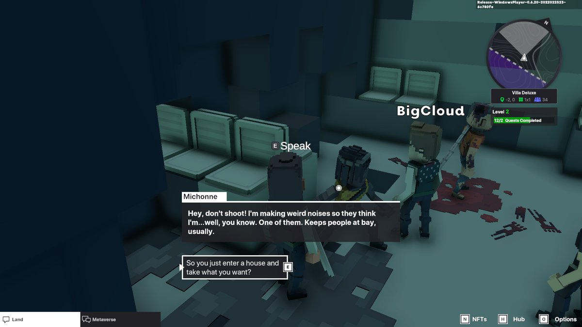 Jst855's tweet photo. @TheSandboxGame I just participated in the daily #SandboxAlphaS2Contest for a chance to earn up to 1,000 $SAND! Starting March 8 - Find Michonne &amp; her zombies. Check out my screenshot below! 👇 #SandboxAlphaS2 https://t.co/pXmu9sPLOq
