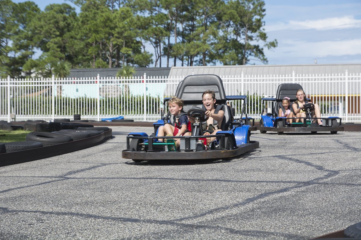 Will you win the Waterville 500? Square off against your friends in NASCART at the Waterville Amusement Park!