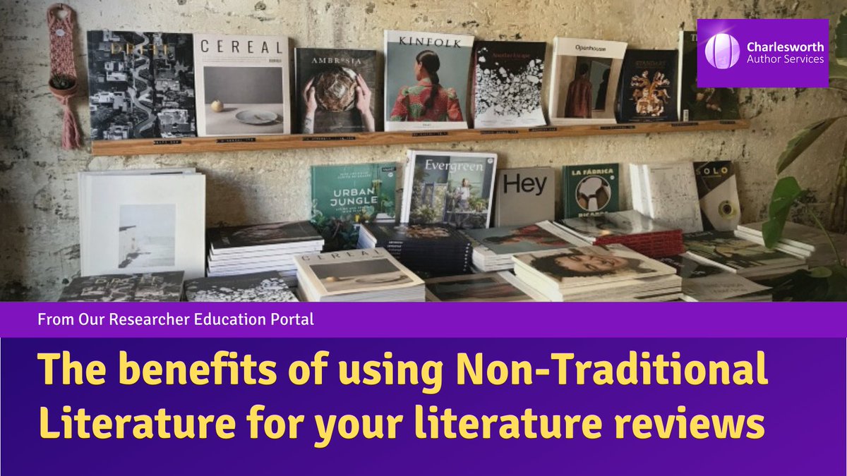 CWGAuthors's tweet photo. The pros (and one point of caution) of using #NonTraditionalLiterature for your #LiteratureReview.
Read here. 👉 https://t.co/vXiXAVORMb
#AcWri #references #ResearcherEducation #ECRchat #ECRdev #PhDchat #AcademicTwitter https://t.co/rdk4ZhPMKa