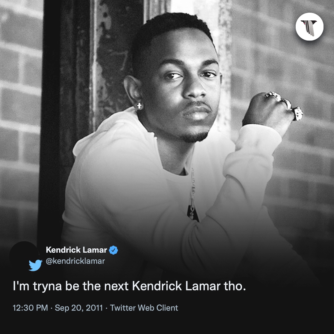 PigsAndPlans's tweet photo. Kendrick Lamar tweets, circa 2010-2011. Keep going. https://t.co/2XkhBij8ax