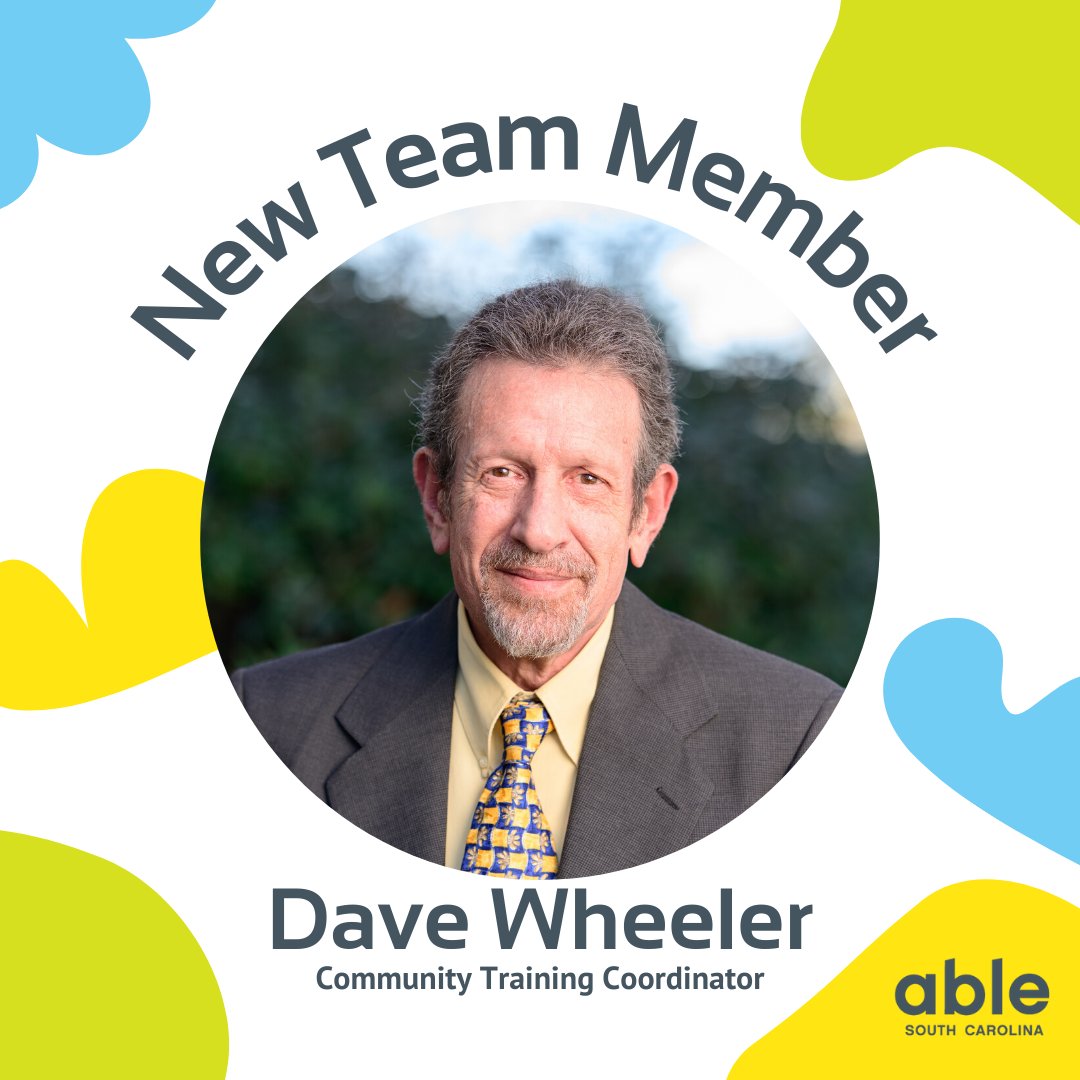 Able_SC's tweet photo. Please give a warm welcome to our new Community Training Coordinator! ✨ Introducing Dave Wheeler! Welcome Dave to the team!
#AbleSC #NewHire 👋 https://t.co/XKn0sWyPvP