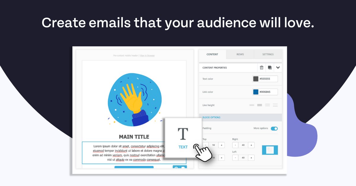 Our email marketing tools let you create amazing email designs in no time. Book a demo to see the platform in action, or get in touch with our team to find out more: bit.ly/2VTbwk0 #emailmarketing