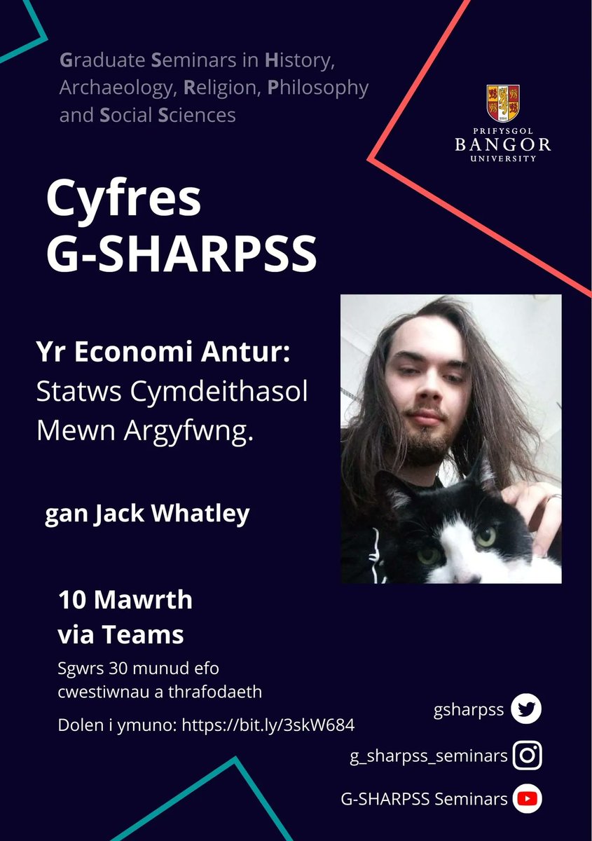 gsharpss's tweet photo. TOMORROW, 10th Mar, at 6pm 🐱🐈

Join us as we hear Jack Whatley (and Badger) give a seminar on 'The Adventurer Economy'!

Open &amp; free to all!
Seminar Teams link: https://t.co/JlUBrzShcD 

#economic #crisis #adventure #Badgers https://t.co/H560HkXARg