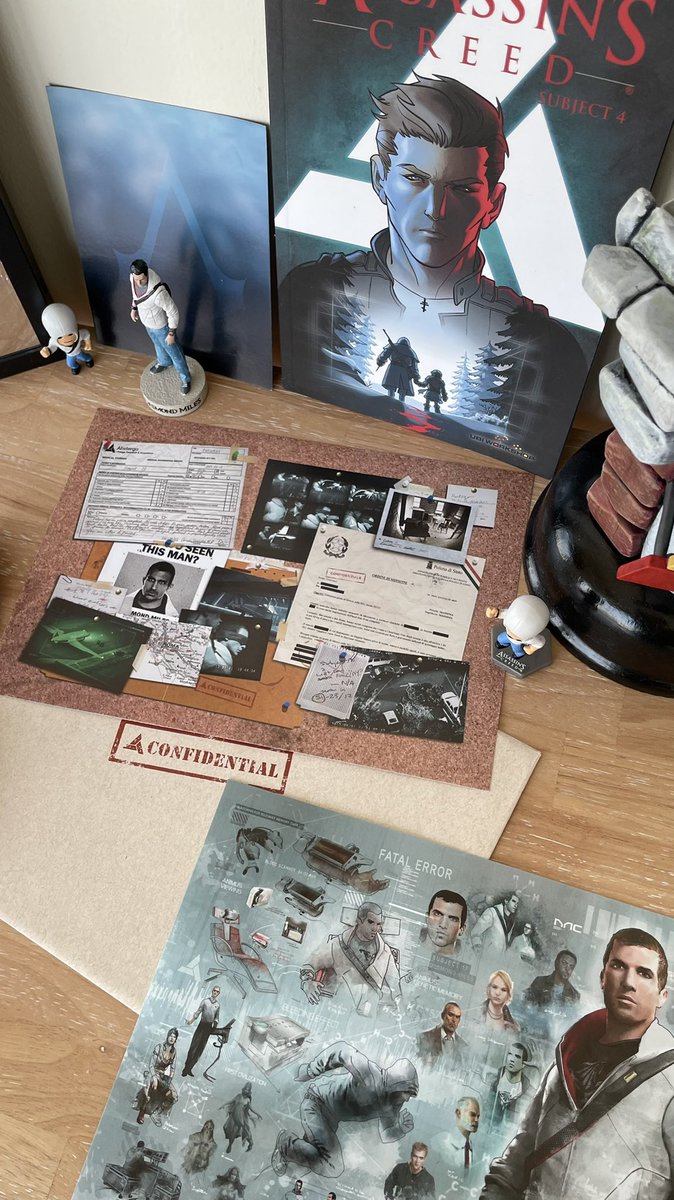 __Munma's tweet photo. Desmond miles subject 17 collection - Assassins creed . 
Special thanks to @dwarfworkshop for the 1/6 statue costume . #desmondmiles #subject17 #ubisoft #AssassinsCreed #gamecollection https://t.co/aghzg5HdEW