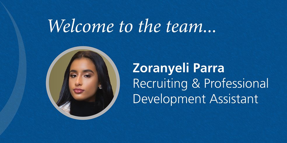 Welcome to the FSG team, Zoranyeli Parra!