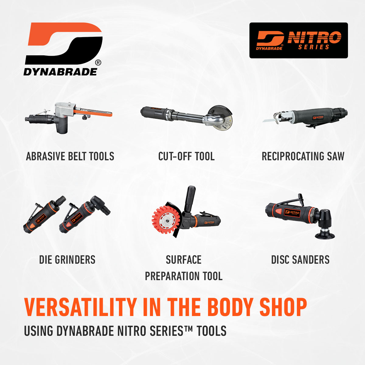 Dynabrade_EU's tweet photo. We provide technicians with dependable, ergonomic and powerful tools used for vehicle tear-down, frame & panel repair, and welding applications.
Find Dynabrade Nitro Series™ tools here: https://t.co/tIashYOqGj
#DynabradeEurope #BodyShop #NitroSeries https://t.co/Oy2Nt3taXB
