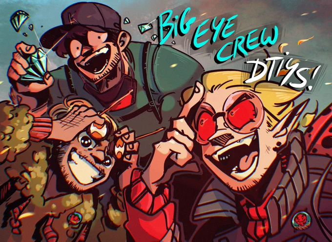 Ayo ? Big Eye Crew DTIYS?

 :0 Basically y all are free to redraw it, you can use your designs for the trio and there s no deadline :0 ?
#hermitcraft #hermitcraftfanart #hermittwt #keralis #bdubs #tangotek kEr 