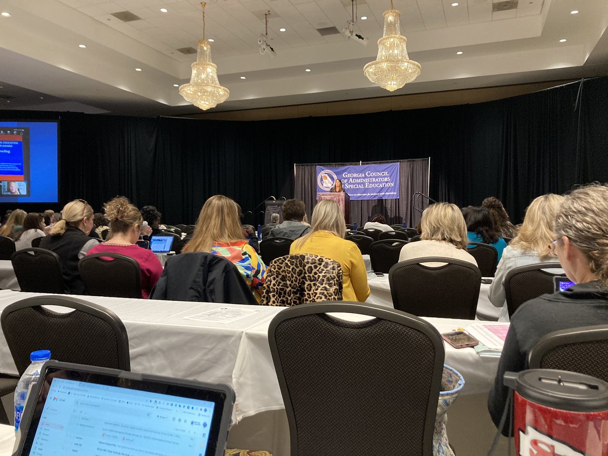 Brandystacy2's tweet photo. The passion for students with disabilities in this room can move mountains! I am so thankful for these amazing directors and coordinators who do the work every day for kids. #directorofexceptionalchildren https://t.co/H1XopzLIrZ