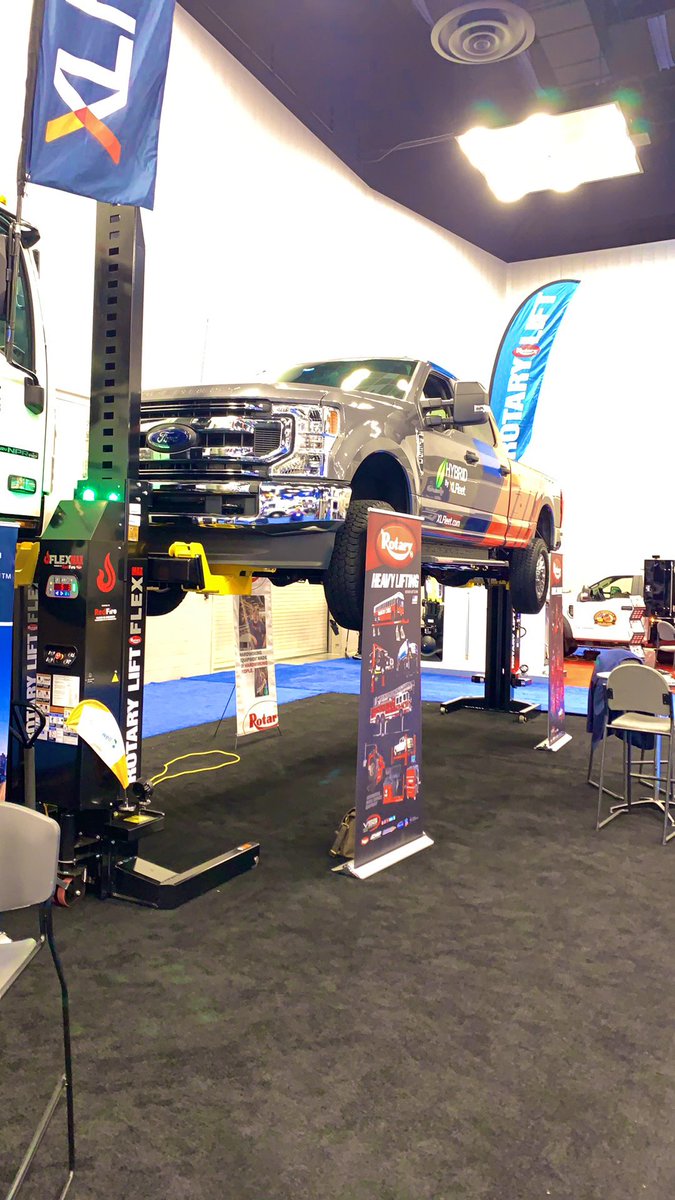 Doug_VSG_Rotary's tweet photo. Visit us at Booth 3075 near the Ford booth.  Look for our LockLights and flag.   NTEA Work Truck Show #worktruck2022 #Productivity #RotaryStrong #NeedALift @RotaryLift https://t.co/XAZiEKUGB7