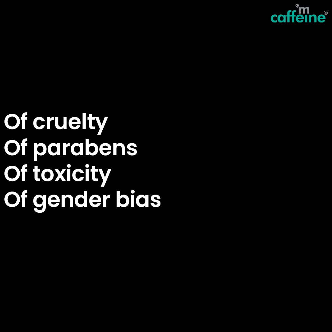 i_am_caffeine's tweet photo. When we say we are toxicity-free, we mean it. Toxicity isn’t just about the products, it is about what we believe as well.
From stereotypes to sulphates, @mcaffeineofficial is free of everything that corrupts the skin and soul.
#mCaffeine #ToxicityFree #CrueltyFree #NoParraben https://t.co/nkcANyqPSb