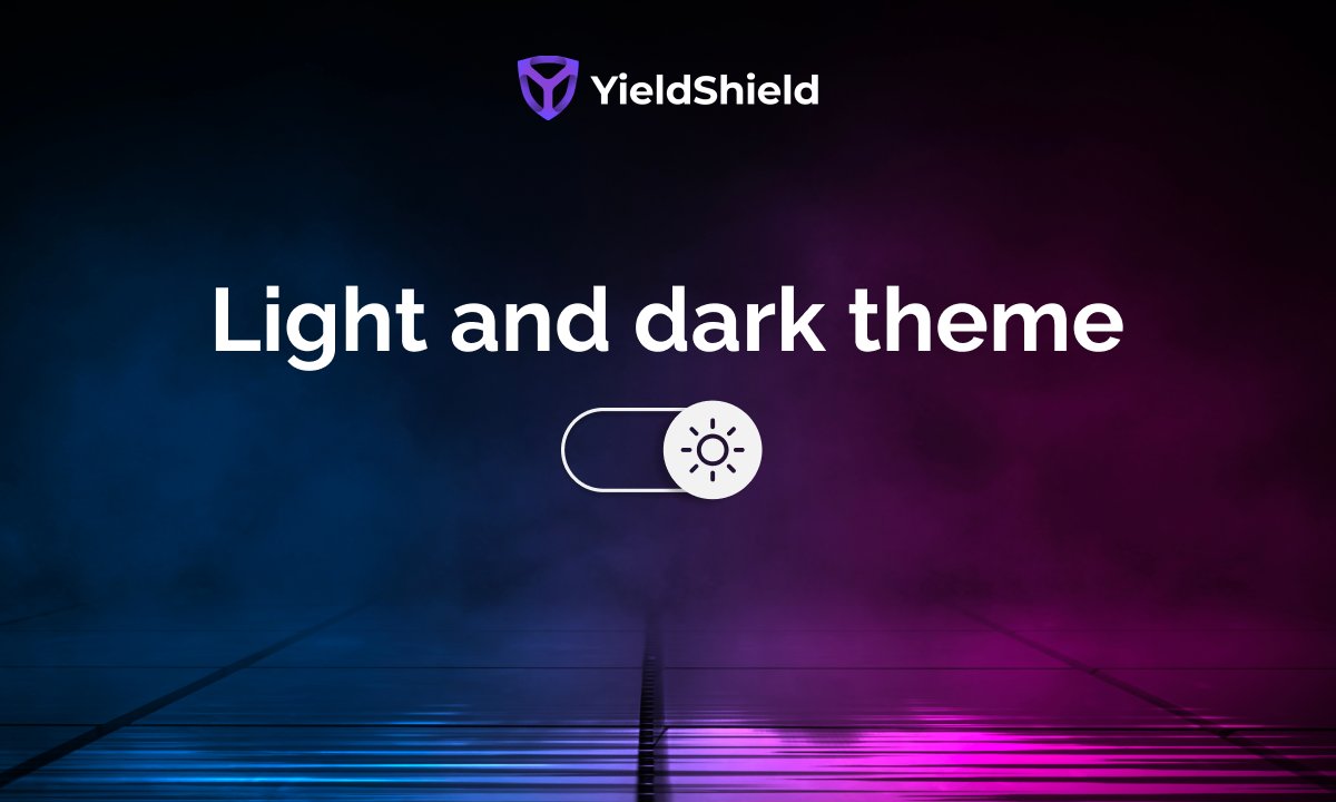yield_shield's tweet photo. Which side are you on - βͺοΈ light or π dark?
With #YieldShield you don't need to choose - both versions will be available soon!
Incredible, isn't it? https://t.co/IaPxlMCmQE