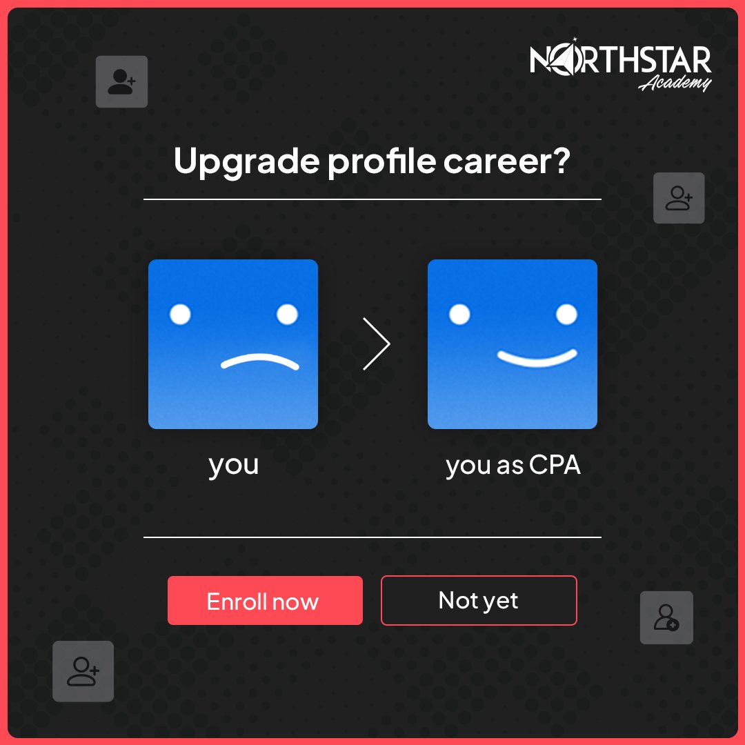 NorthStar_Acad's tweet photo. CPA fix and chill π
Progress happens when you upgrade your skills. To excel in your finance career, enroll at @NorthStar_Acad for pursuing CPA.
Visit our website to know more (link in bio)
You can also reach out to us at: +91-8147470707
#CPASuccess #CPAStudent #NorthStar https://t.co/C2AaffSh5q