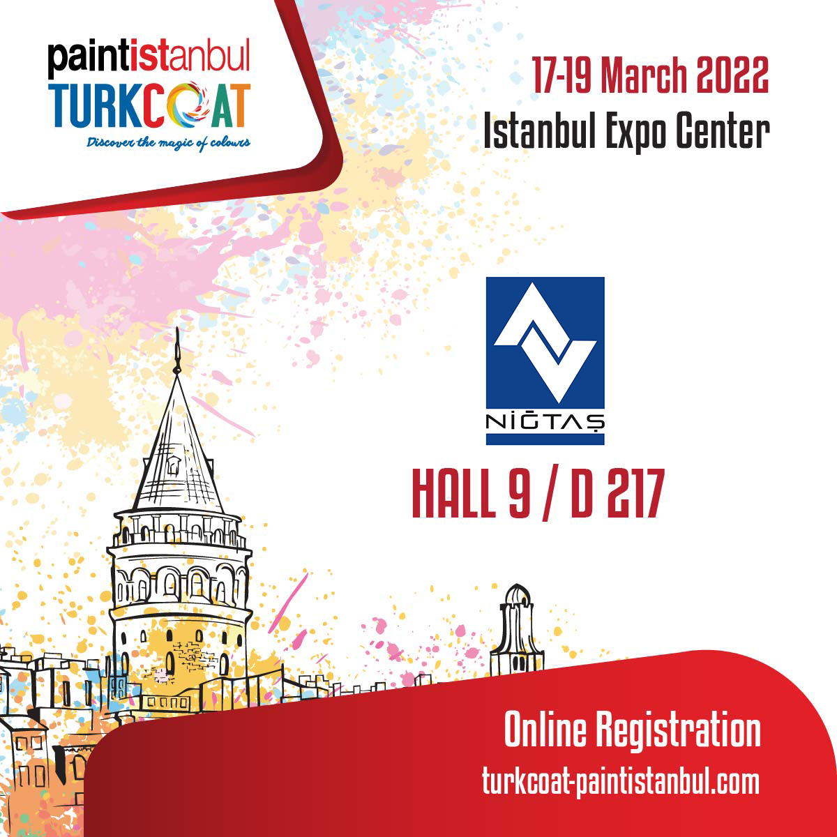 turkcoat's tweet photo. paintistanbul &amp; Turkcoat 2022 Niğtaş firmasının katılımını duyurmaktan mutluluk duyarız.

We are proud to announce that ‘’Niğtaş’’ has become a part of the paintİstanbul &amp; Turkcoat 2022 Exhibition.

#paintistanbul #turkcoat #istanbulfuarmerkezi #bosad #artkim https://t.co/Pm8sJanosg