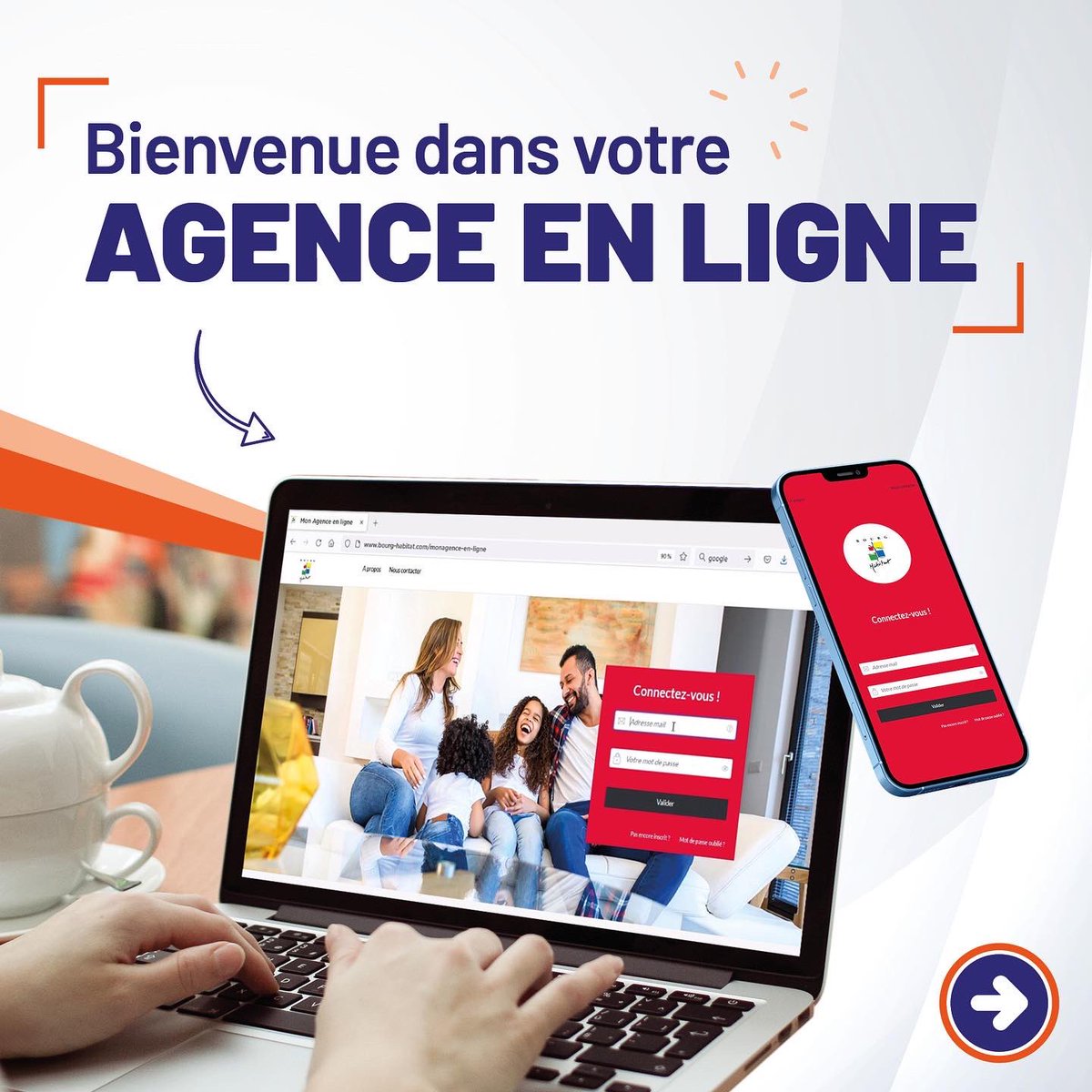 Bourg Habitat lance son agence en ligne ! Accessible 7/7 &amp; 24/24, simple d’utilisation et 100% sécurisée, elle constitue un moyen de contact supplémentaire pour nos locataires et offre de nouvelles fonctionnalités !

#logementsocial #hlm #bourgenbresse #proximite #digitalisation
