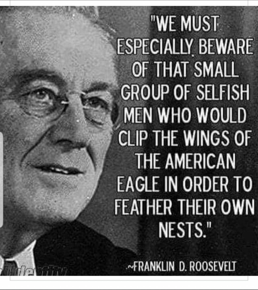rn_wing's tweet photo. @DrSNWilson @RoyDBoat Good morning Dr Wilson. President Roosevelt was right. We do need to be aware of those who would clip the wings of freedom. Whether here or overseas. Greedy men will break laws, commit treason, and will even kill to get their evil desires. #GOPtheRussianPartyofTraitors https://t.co/kpaASzvaI1