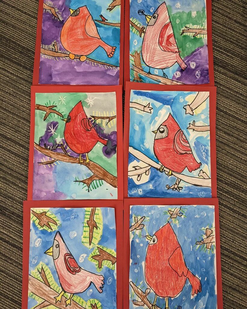 artedallthetime's tweet photo. Loving these first grade mixed media cardinal projects! #tweettweet #thosecolors #gvfeeling #bsesjagnation https://t.co/1EqaZf0ndg https://t.co/pSnSAXousk