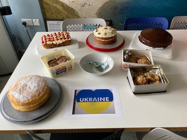 mogersdrewett's tweet photo. Today we are showing our support for the people of Ukraine and raising money to support the vital work that the Red Cross are doing.  If you would like to donate  
https://t.co/rogjGaQF8l https://t.co/G9sgZ25lKk