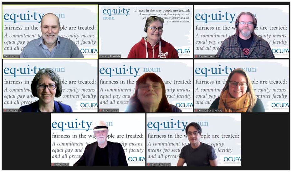 #LaurierSociology: hello from some of our many contract faculty, full-time faculty and staff 💛💜
<a href="/kellishale/">Kimberly Ellis-Hale</a> <a href="/DocSvenson/">Stephen Svenson</a> <a href="/HollyGibbs1/">Holly Gibbs</a>
<a href="/OCUFA/">OCUFA</a> 
#fairnessforCF  #OnPSE