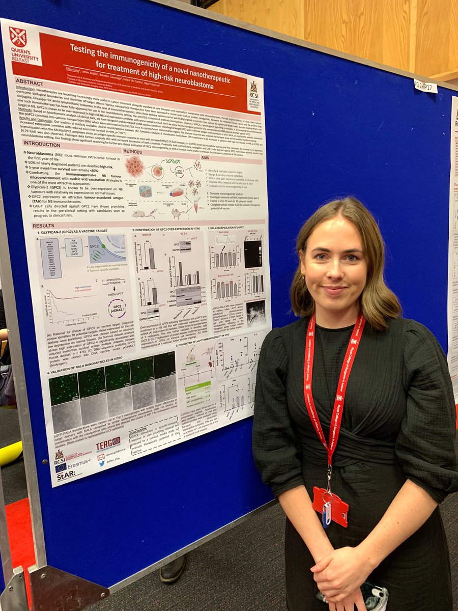 CancerBioengRG's tweet photo. Our group was out in force at the lunchtime poster sessions 👏 please stop by one of our researchers in the afternoon session to learn more about our work in #neuroblastoma 

@RCSI_Irl @NeuroblastomaUK @CFNCRF @CMRF_Crumlin @RCSIPharmBioMol @TissueEngDublin @RCSI_postgrad https://t.co/cquoxZWgMA