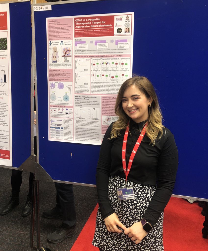 CancerBioengRG's tweet photo. Our group was out in force at the lunchtime poster sessions 👏 please stop by one of our researchers in the afternoon session to learn more about our work in #neuroblastoma 

@RCSI_Irl @NeuroblastomaUK @CFNCRF @CMRF_Crumlin @RCSIPharmBioMol @TissueEngDublin @RCSI_postgrad https://t.co/cquoxZWgMA