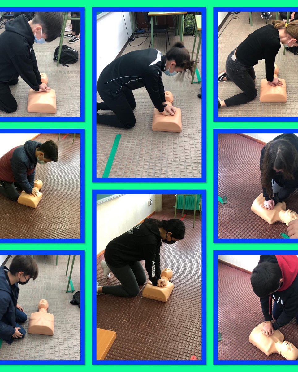 Enpetrol2016's tweet photo. Este trimestre en E. Física hemos abordado los 1° auxilios finalizando la unidad didáctica con un taller práctico de RCP. 

#proyectoescolarsaludable 
#inmaculadaenpetrol 
#megustamicole https://t.co/ZTqPuYEv4a