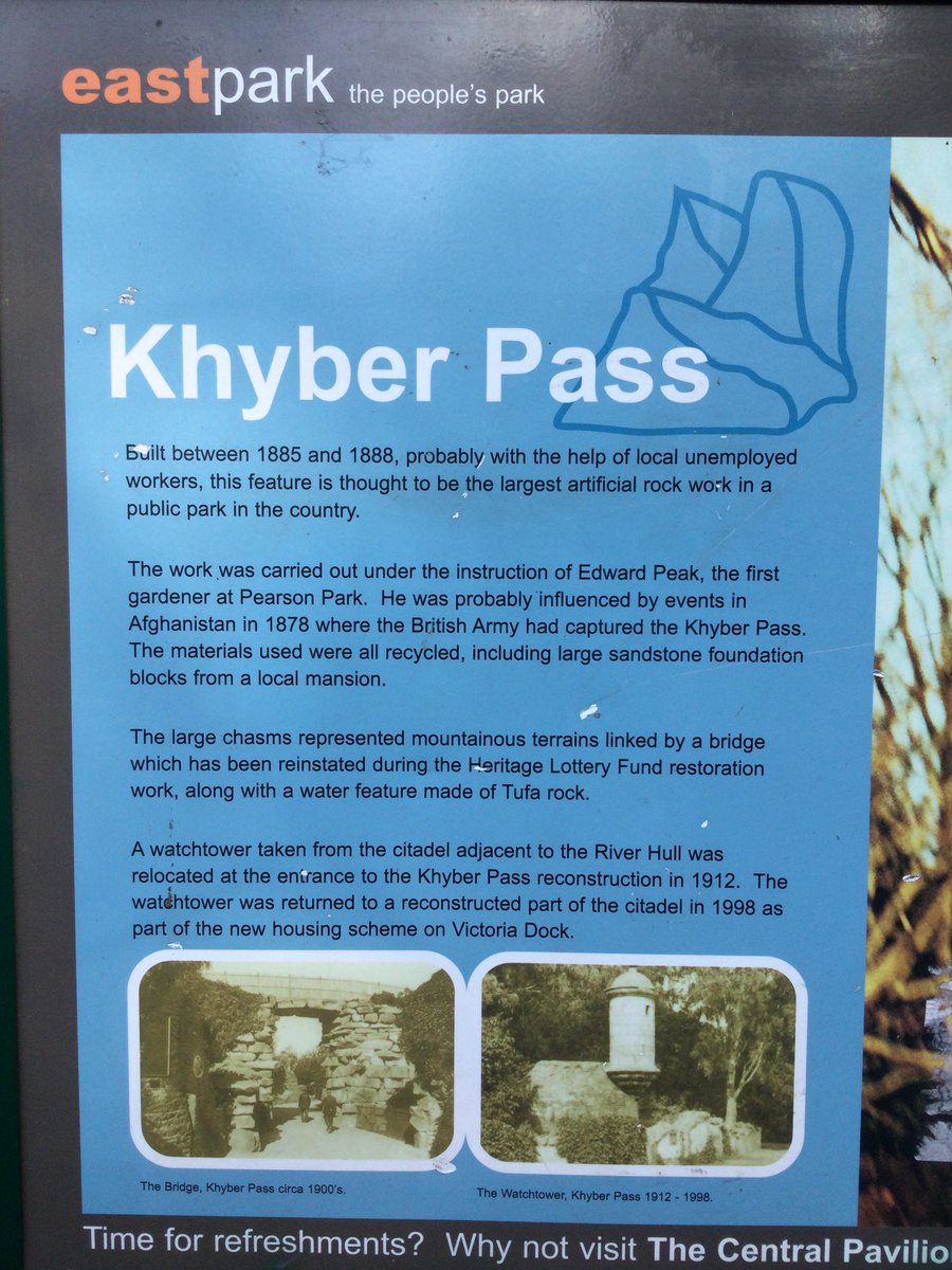 BeechHighlands's tweet photo. Khyber Pass has been at East Park a long time. We recognised it from the pictures we observed at school from when it was first built. https://t.co/Uez68DKr8J
