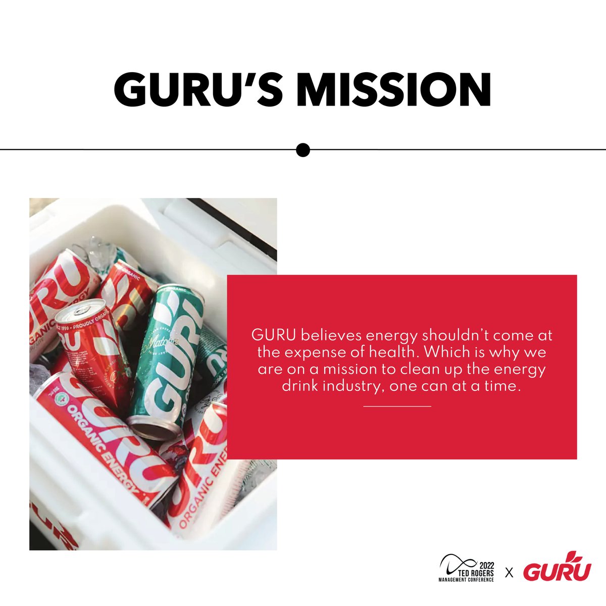 As busy student leaders, we are always on the hunt for energy whether that be through power naps, coffee, or tea. This is why we are happy to introduce <a href="/guruenergy/">GURU Energy Drink</a>  as TRMC 2022'S EXCLUSIVE ENERGY DRINK!