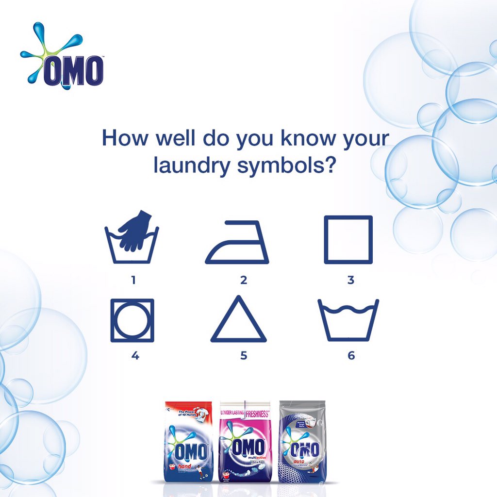OMODetergentNG's tweet photo. Where are the Genius OMO moms in the house? How well do you know your laundry symbols?. Drop your answers in the comments. Let’s go!
#DirtForGood
#Trivia https://t.co/mrRd25X8ow